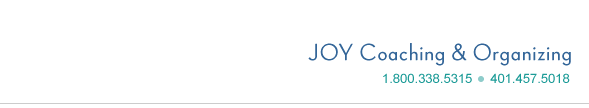 JOY Coaching & Organizing Services - Rhode Island